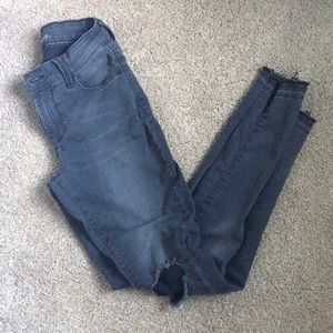 Old Navy Rockstar Mid-Rise Gray Jeans